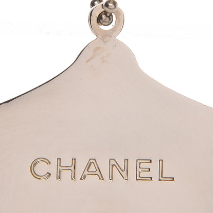 Chanel Enamel Circus Tent Bag Charm Pink Blue Silver 4 of 4