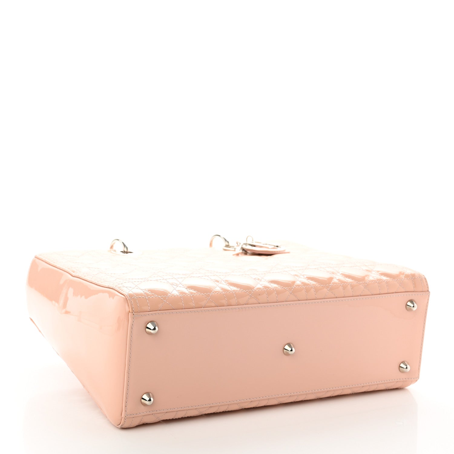 Christian Dior Patent Cannage Large Lady Dior Light Pink 4 of 10