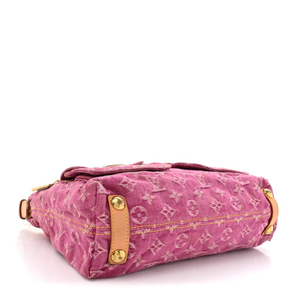 Louis Vuitton Denim Baggy PM Fuchsia 4 of 13