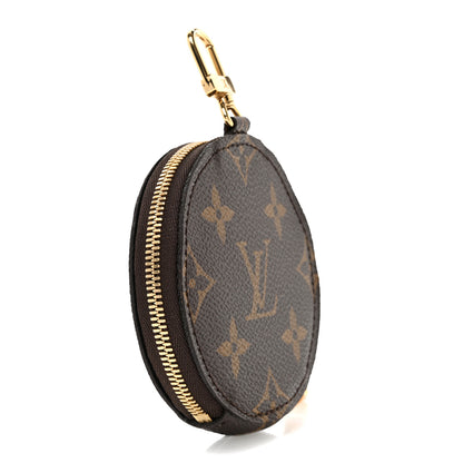Louis Vuitton Monogram 2021 Christmas Animation Japanese Garden Round Coin Purse Wisteria Pink 3 of 7