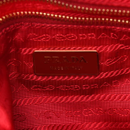 Prada Tessuto Nylon Saffiano Shoulder Bag Rosso 5 of 13