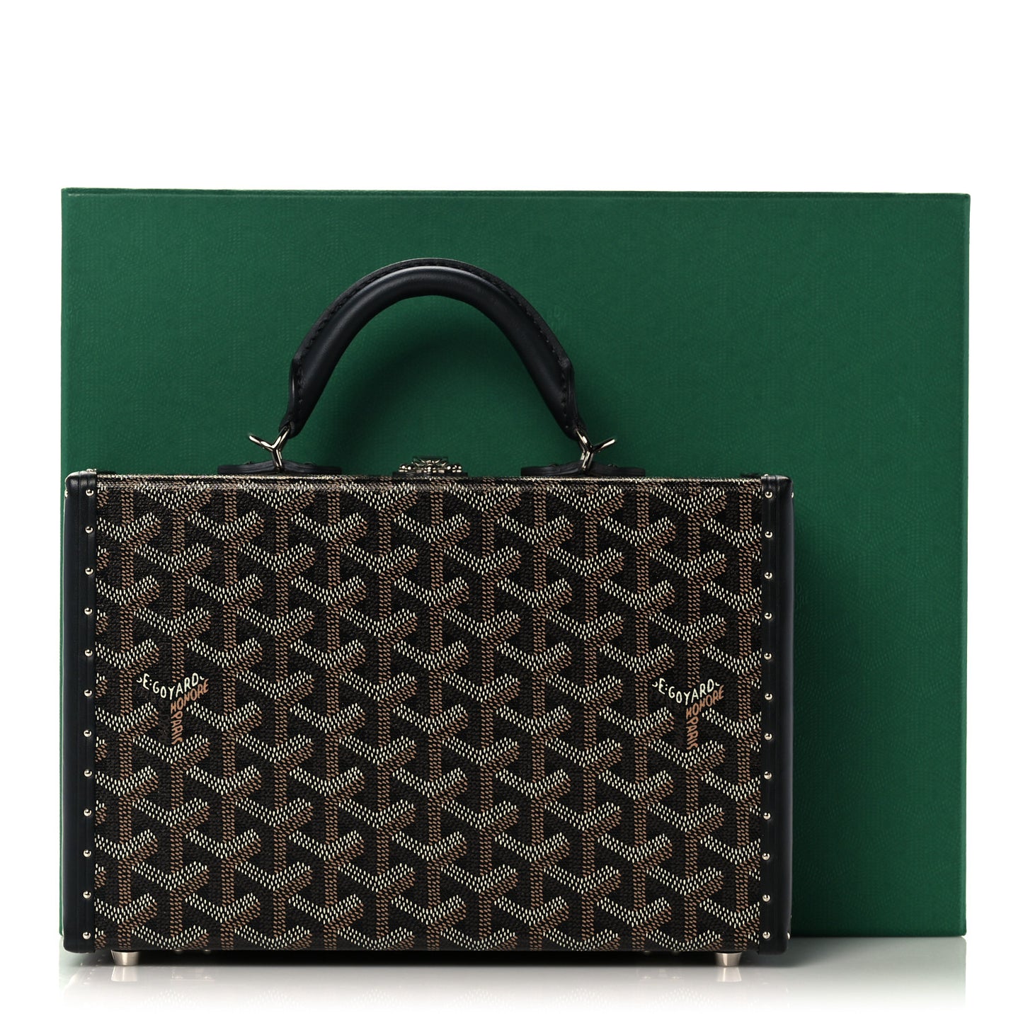 Goyardine Grand Hotel Trunk Bag Black
