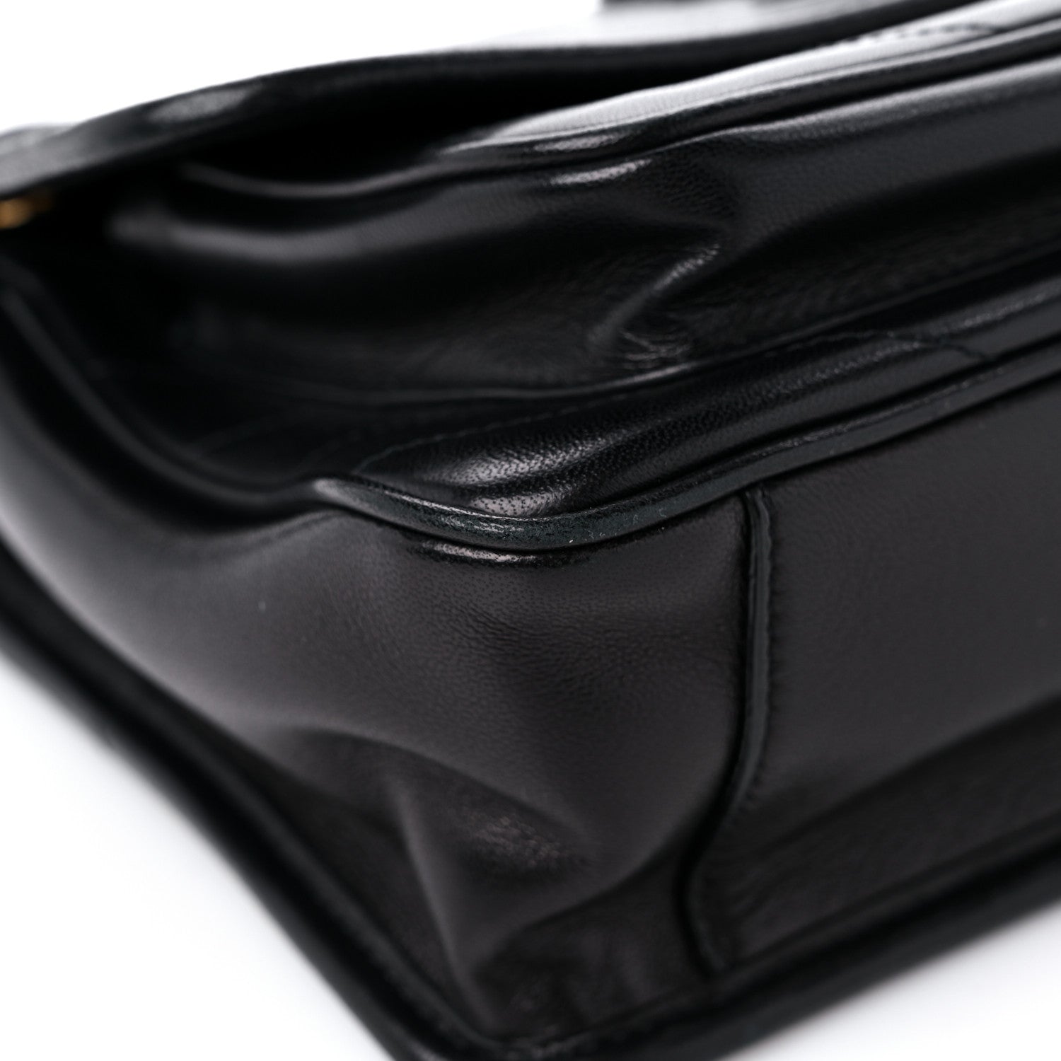 Saint Laurent Lambskin Matelasse Monogram Baby Niki Chain Satchel Black 8 of 12
