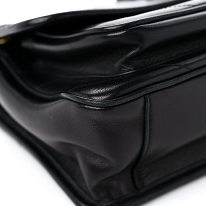 Saint Laurent Lambskin Matelasse Monogram Baby Niki Chain Satchel Black 8 of 12
