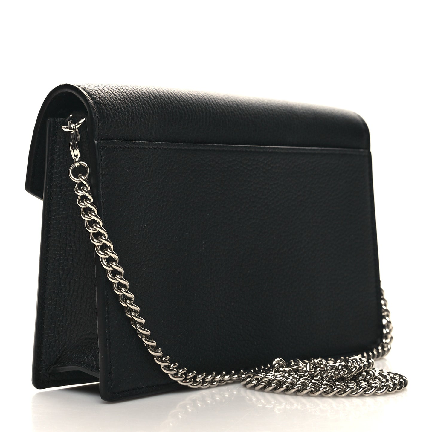 Soft Calfskin My Lockme Chain Pochette Black