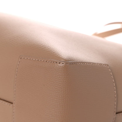 Burberry Calfskin TB Motif Embossed Medium Tote Camel 9 of 17