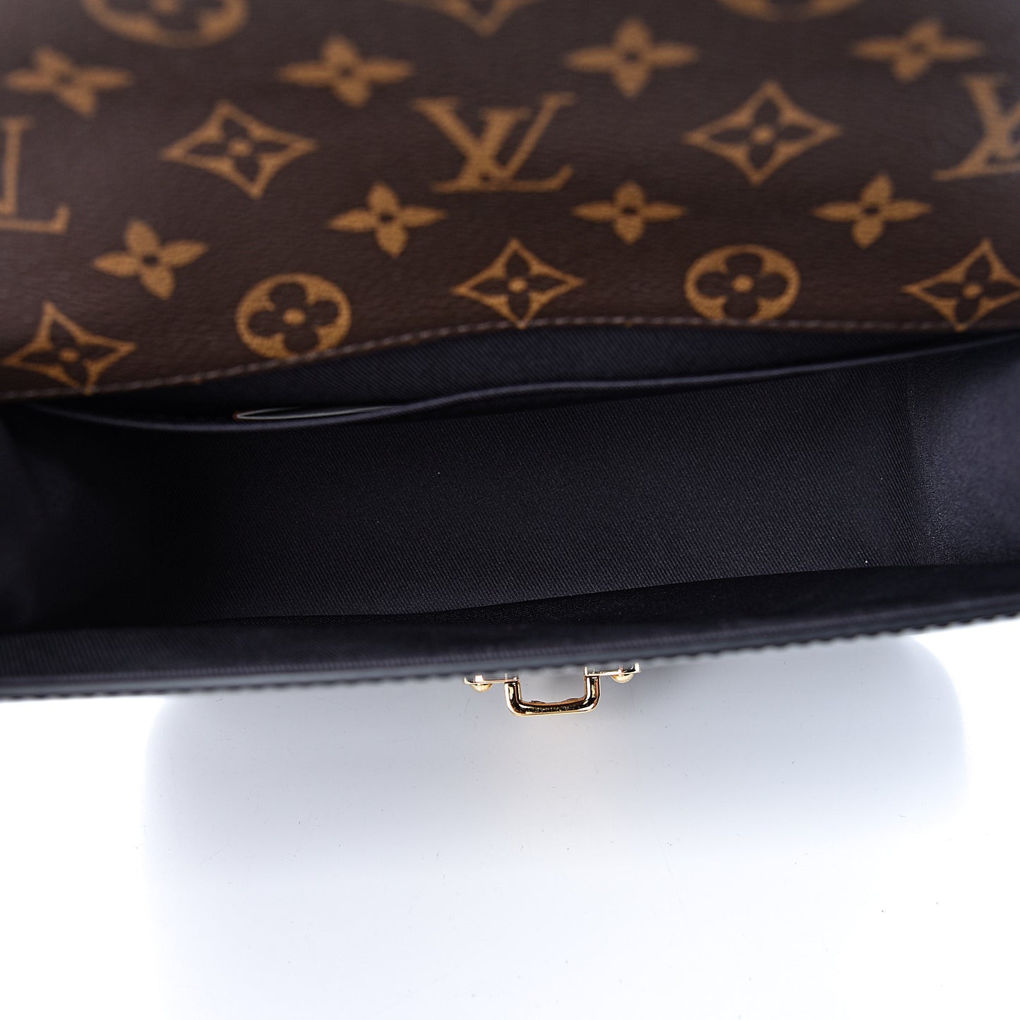 Patent Calfskin Monogram Cherrywood BB Black