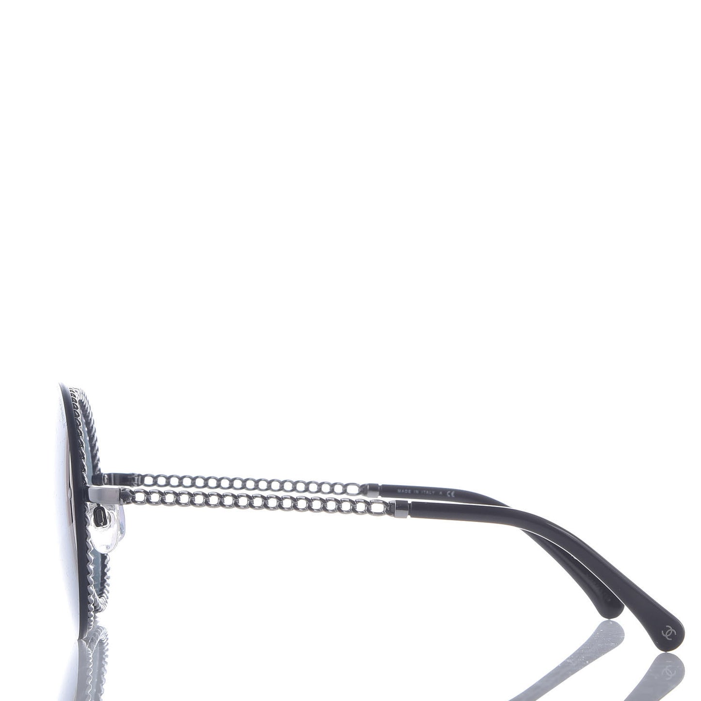 Round Chain Sunglasses 4245 Black