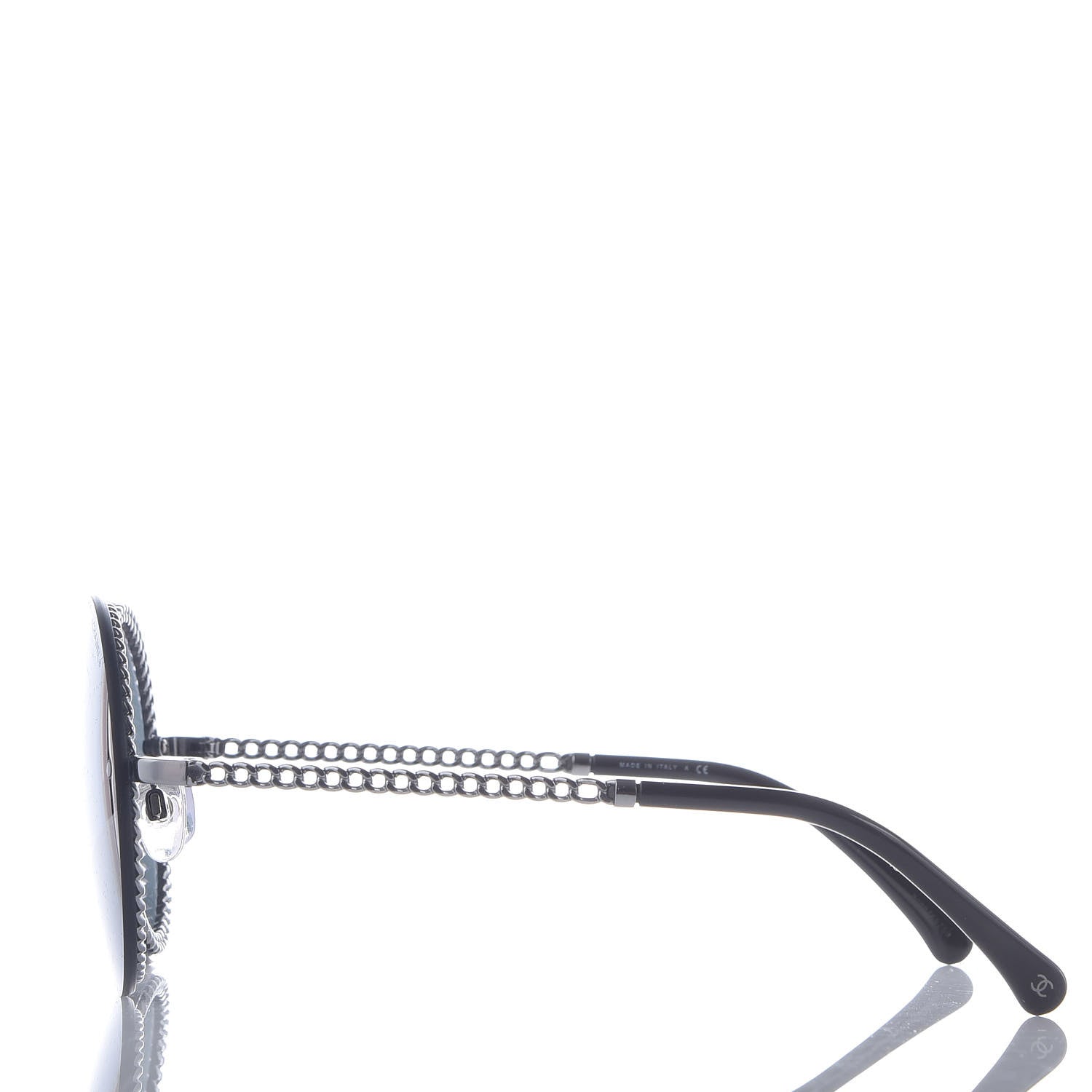 Chanel Round Chain Sunglasses 4245 Black 4 of 7