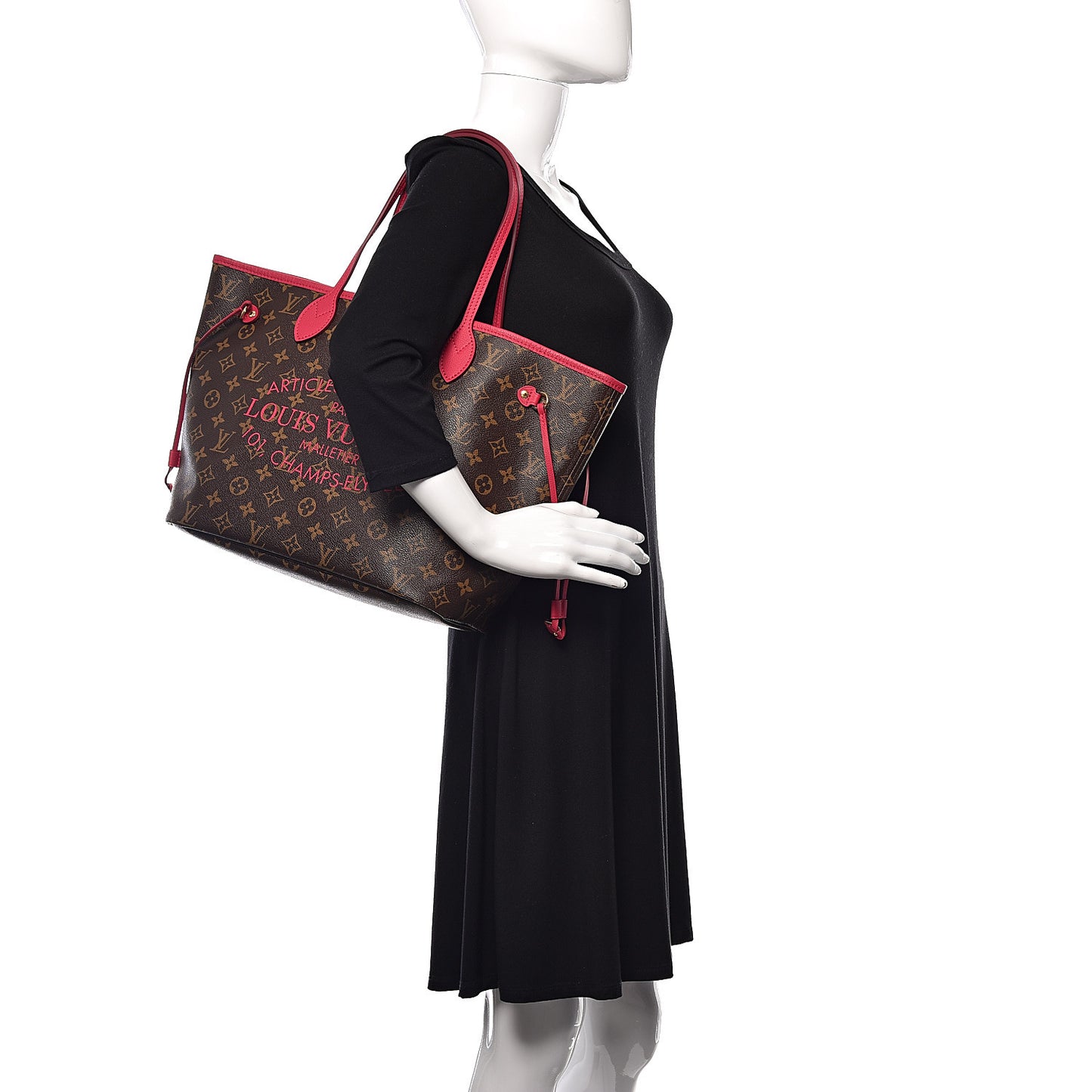 Monogram Articles de Voyage Ikat Neverfull MM Rose Indien