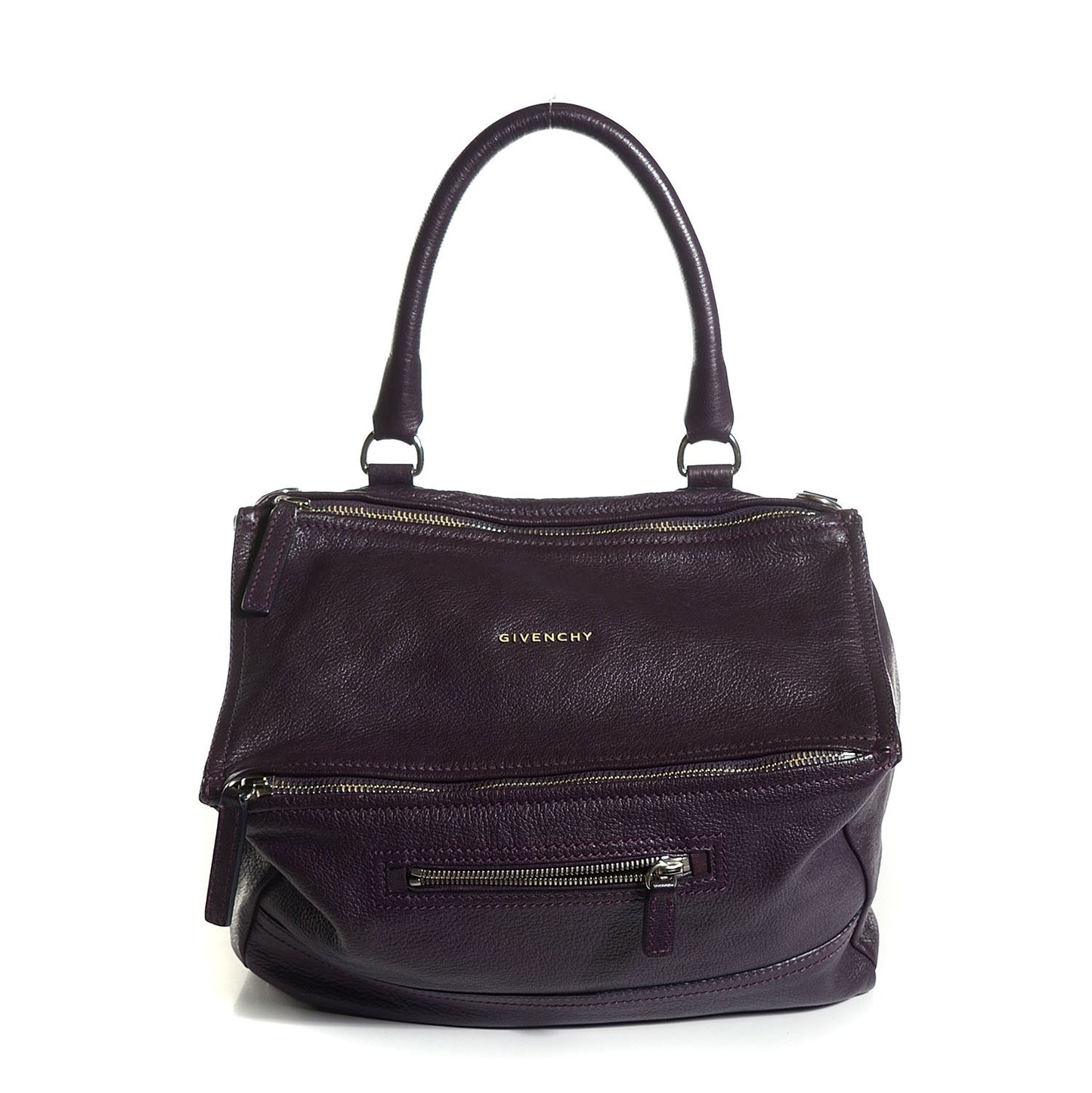 Sugar Goatskin Medium Pandora Aubergine