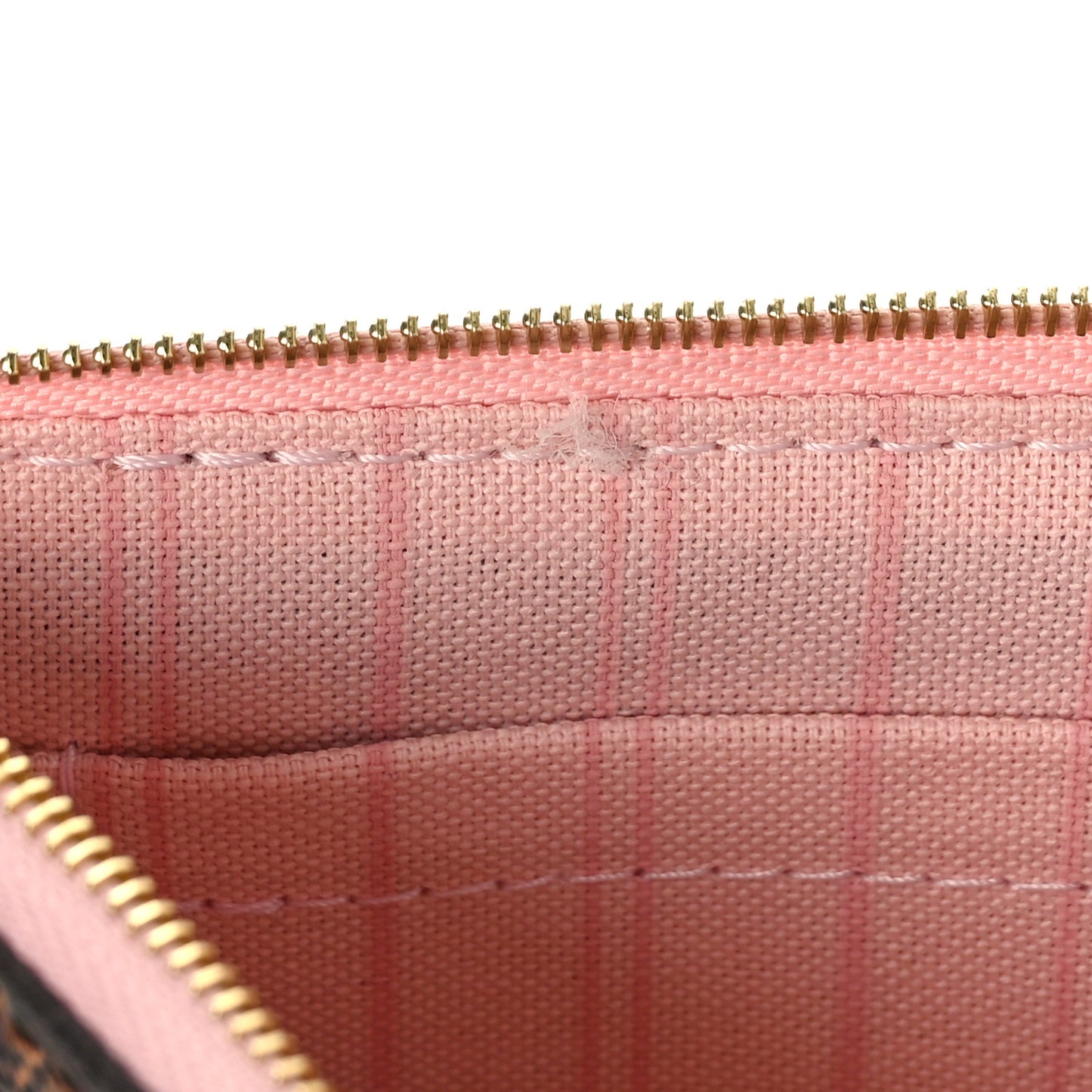 Damier Ebene Neverfull MM GM Pochette Rose Ballerine