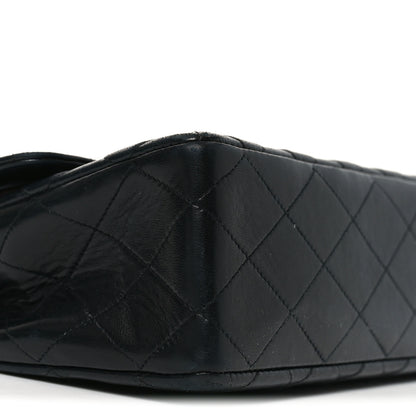 Chanel Lambskin Quilted Medium Double Flap Black 9 of 11