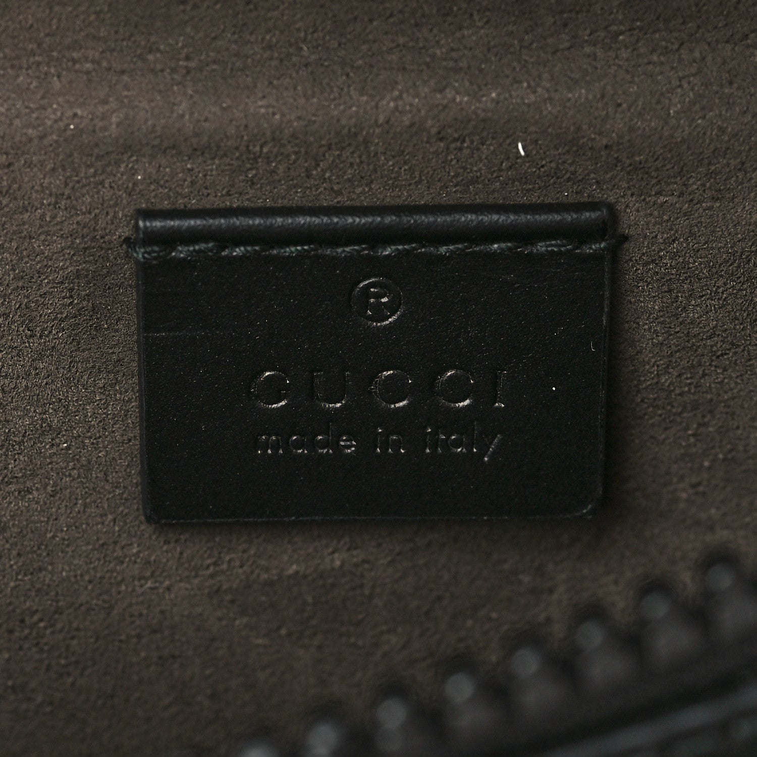 Gucci GG Supreme Monogram Belt Bag Black 6 of 7