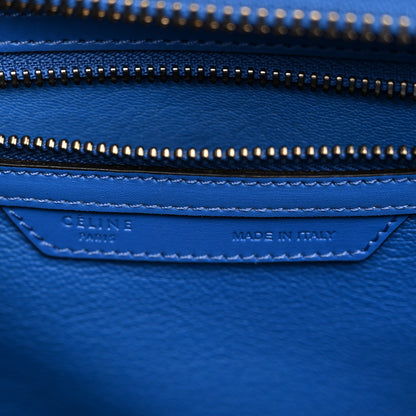 Celine Smooth Calfskin Micro Luggage Royal Blue 6 of 9