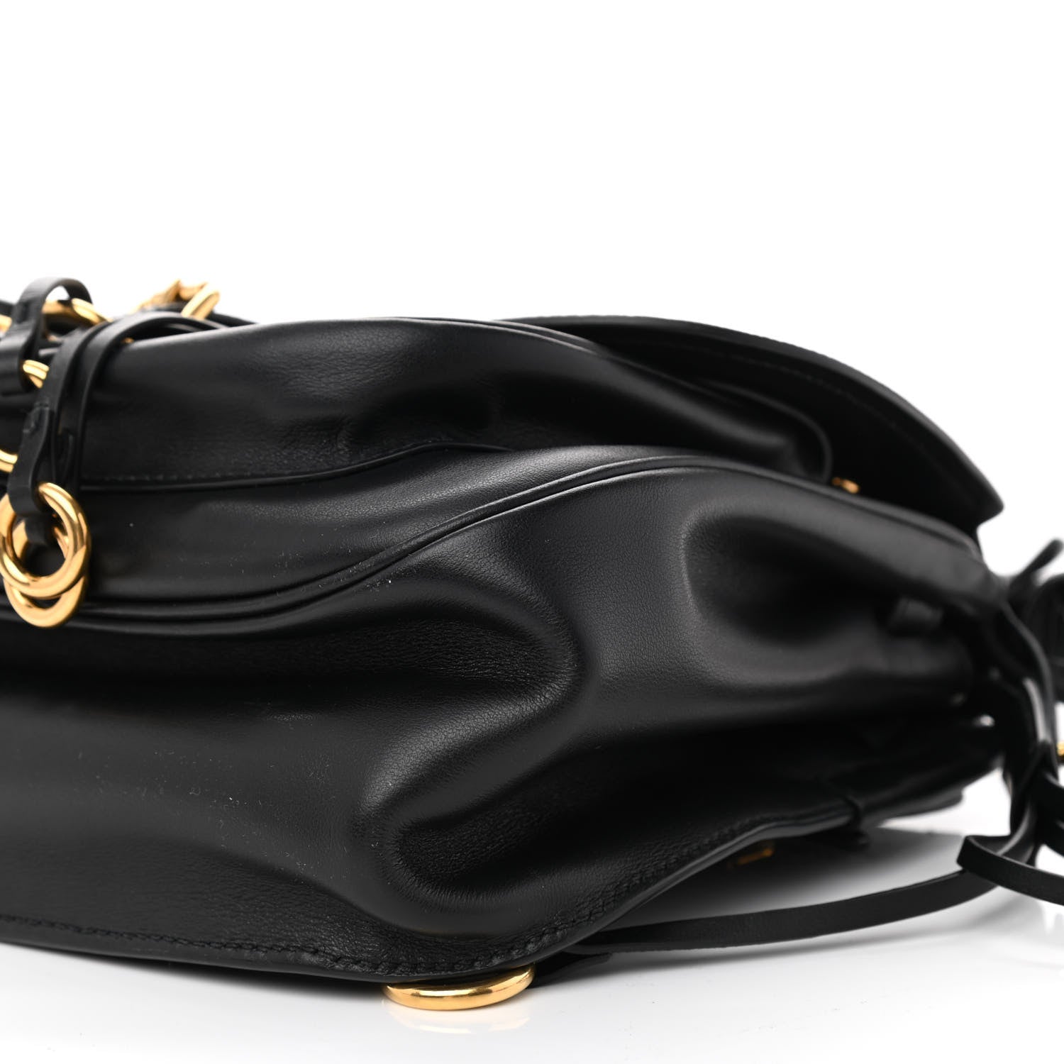 Prada Saffiano Cuir Calf Corsaire Bag Black 9 of 9