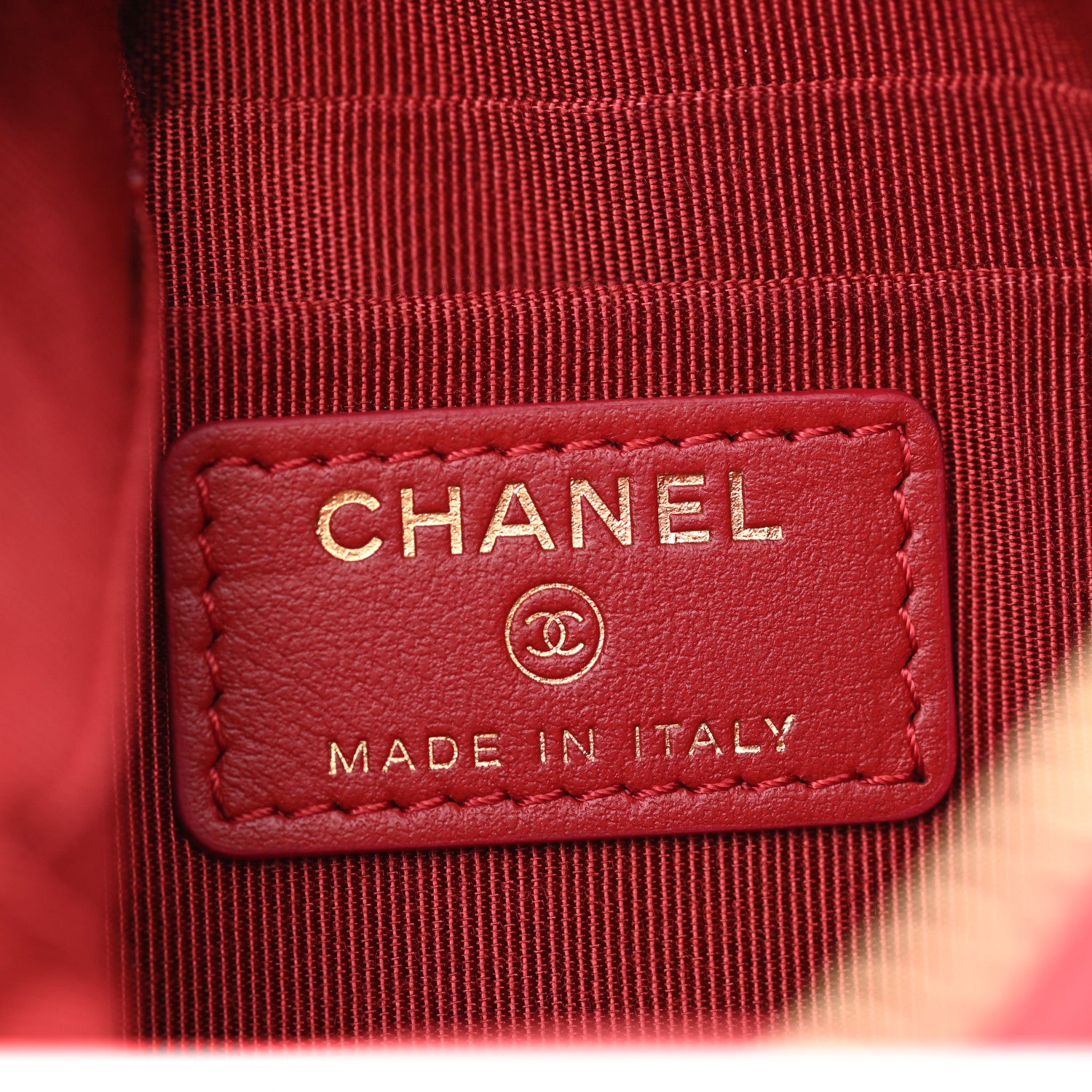 Chanel Shiny Goatskin Quilted Small Chanel 19 Pouch Red 6 of 8