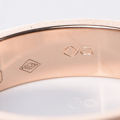 Cartier 18K Pink Gold Diamond 4mm LOVE Wedding Band Ring 47 4 6 of 7