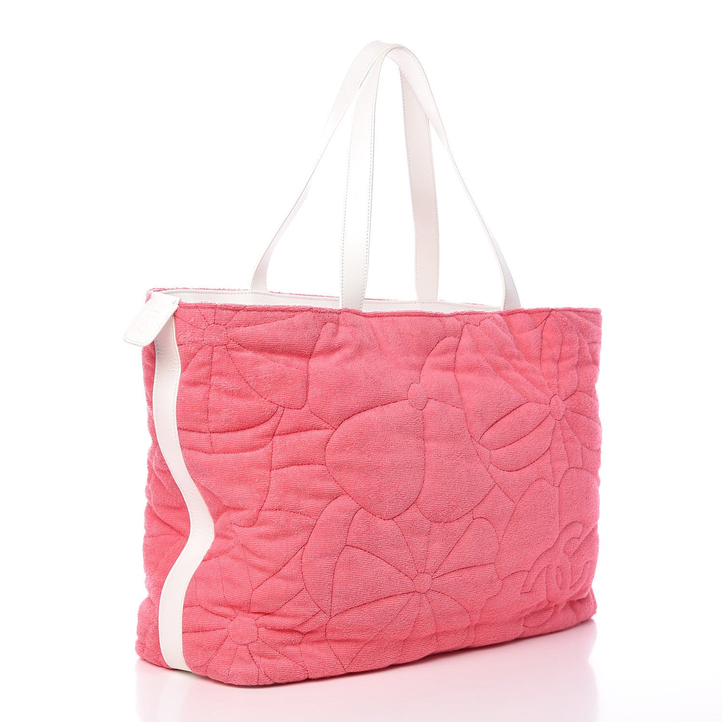 Terry Cotton CC Beach Tote Towel Set Pink