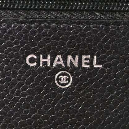 Chanel Caviar Quilted Wallet on Chain WOC Black 6 of 12