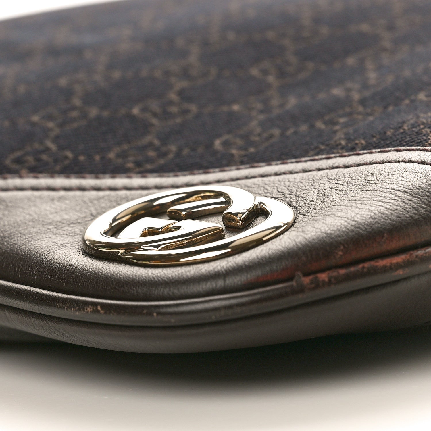 Gucci Monogram Medium New Britt Hobo Dark Brown 10 of 14