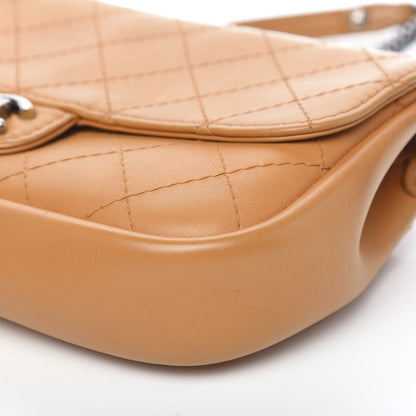 Chanel Calfskin Stitched Medium CC Sellier Flap Beige 6 of 13