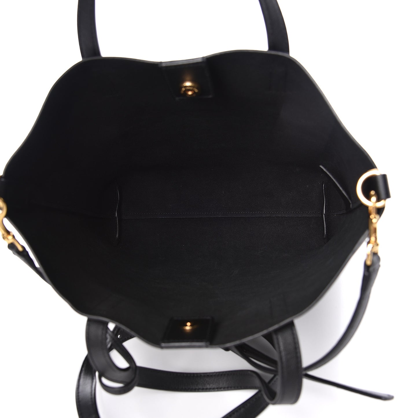 Calfskin Toy Shopping Tote Black