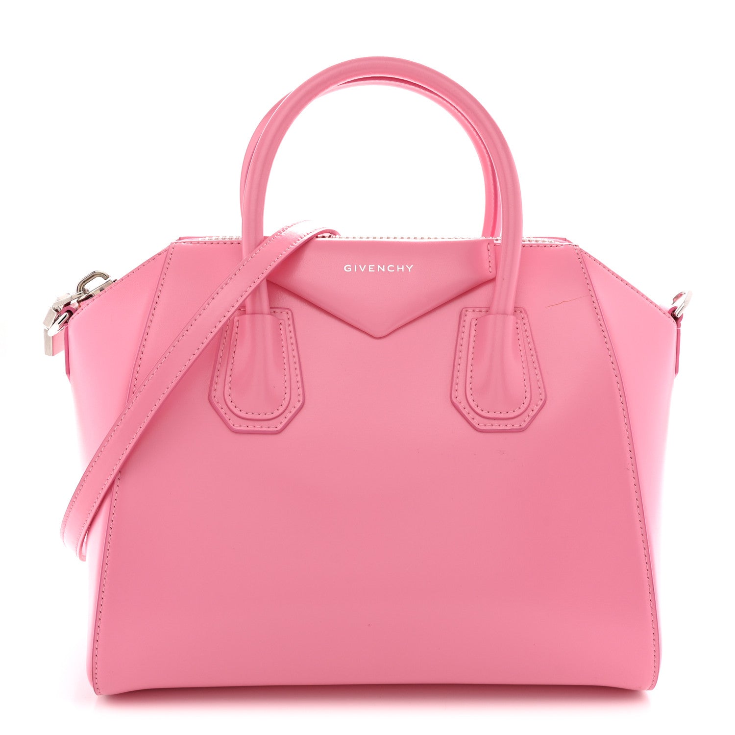 Givenchy Shiny Lord Calfskin Small Antigona Bright Pink 1 of 11