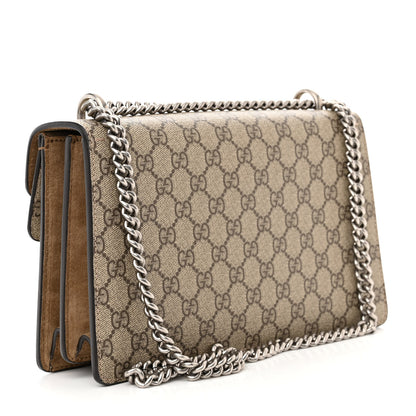 Gucci GG Supreme Monogram Small Dionysus Shoulder Bag Taupe 3 of 12