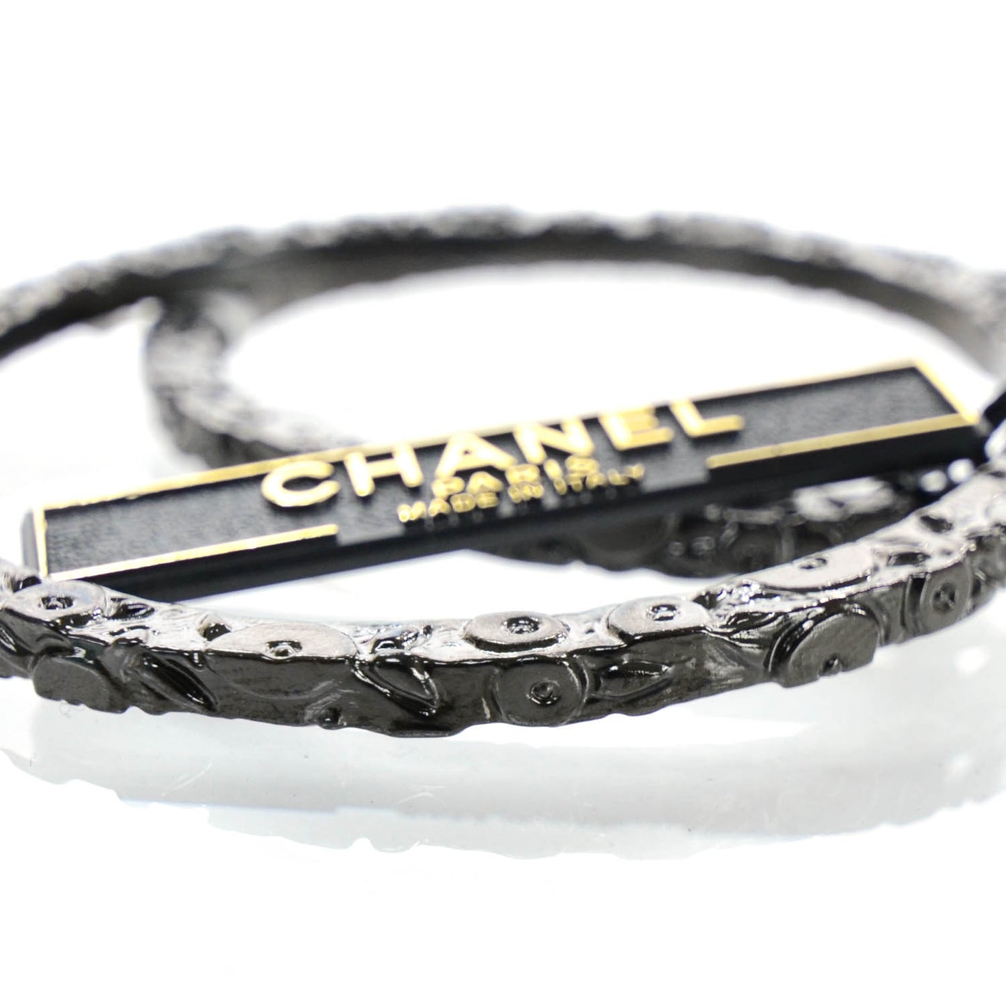 Metal Camellia Bangle Set 11P