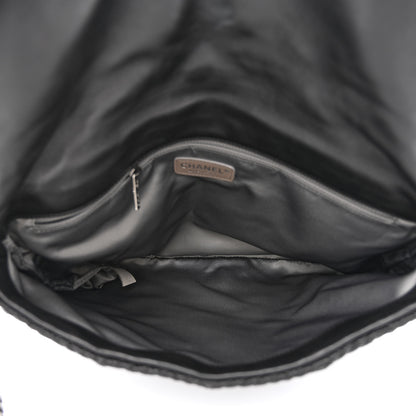 Chanel Lambskin Stitched Large Walk Of Fame Flap Black 5 of 11