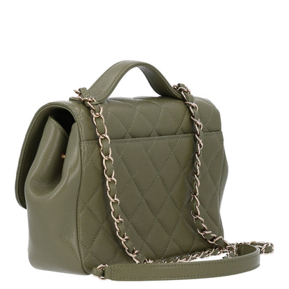 Chanel Caviar Quilted Medium Business Affinity Flap Green 2 of 10