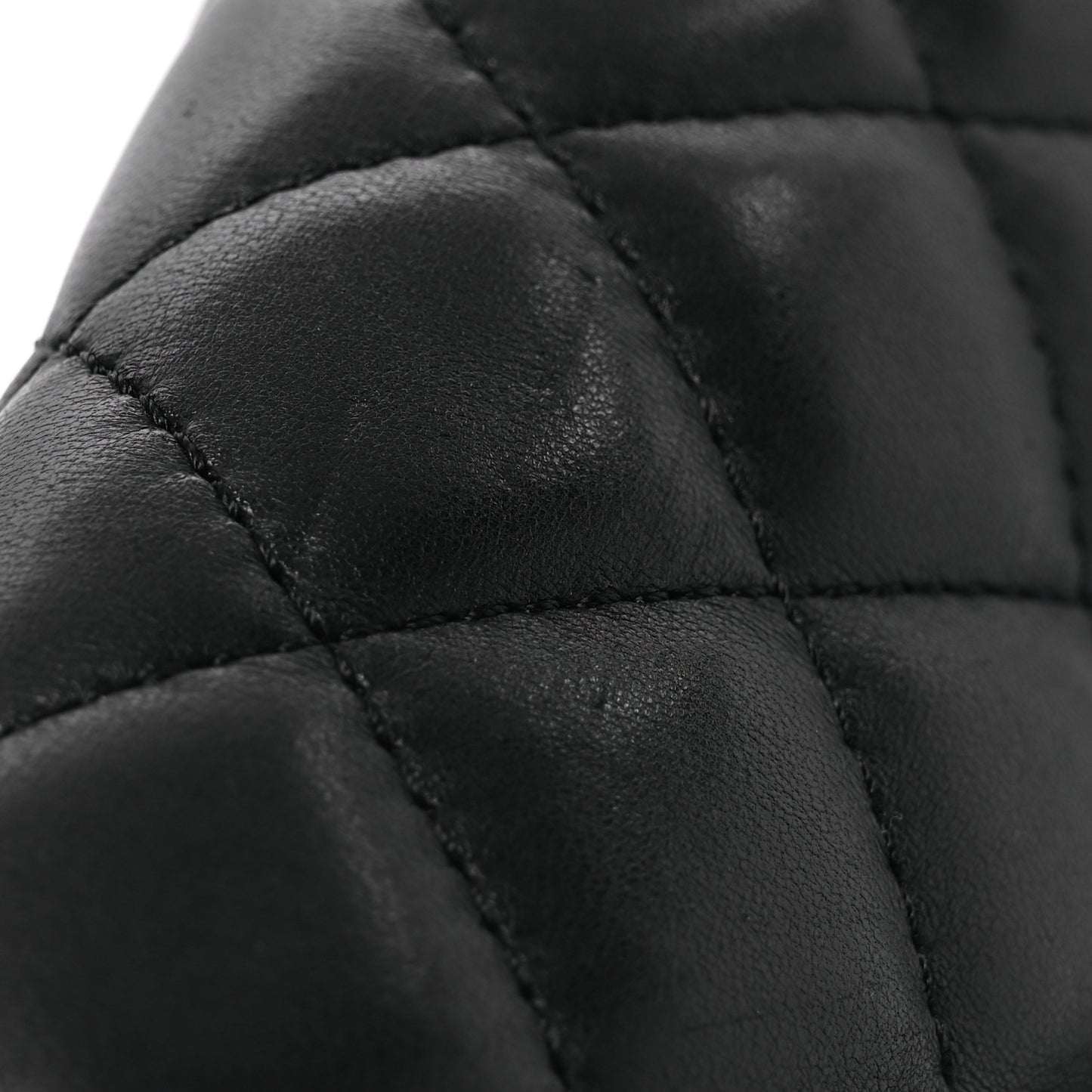 Lambskin Quilted Fold Up Again Clutch Black