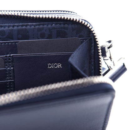Christian Dior X AIR JORDAN Grained Calfskin Crossbody Blue 7 of 11