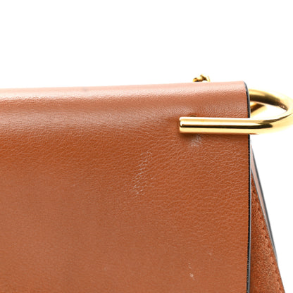 Chloe Calfskin Suede Rainbow Patchwork Drew Shoulder Bag Caramel 12 of 13