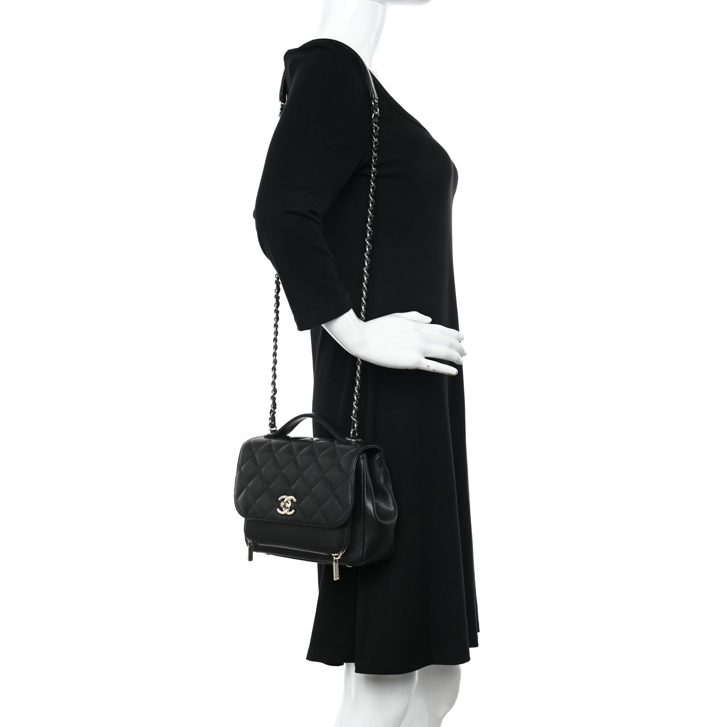 Chanel Caviar Quilted Medium Business Affinity Flap Black 2 of 12