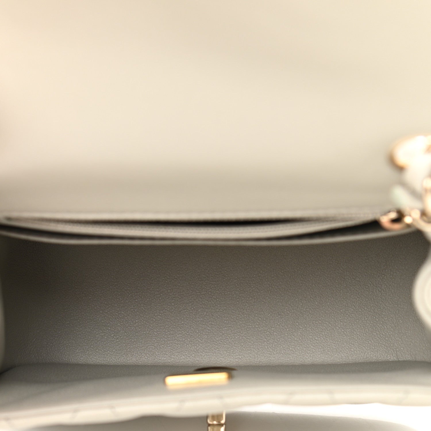 Chanel Lambskin Quilted Mini Square Flap Grey 5 of 11