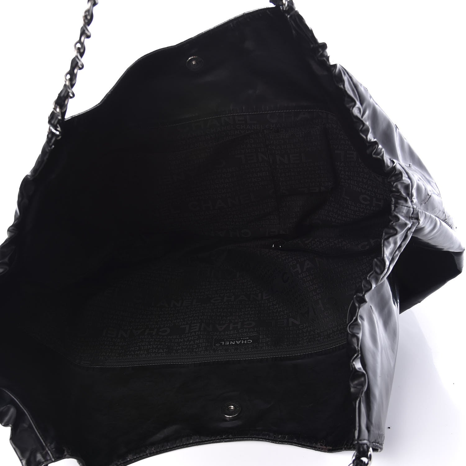 Chanel Vinyl XL Coco Cabas Black 5 of 15