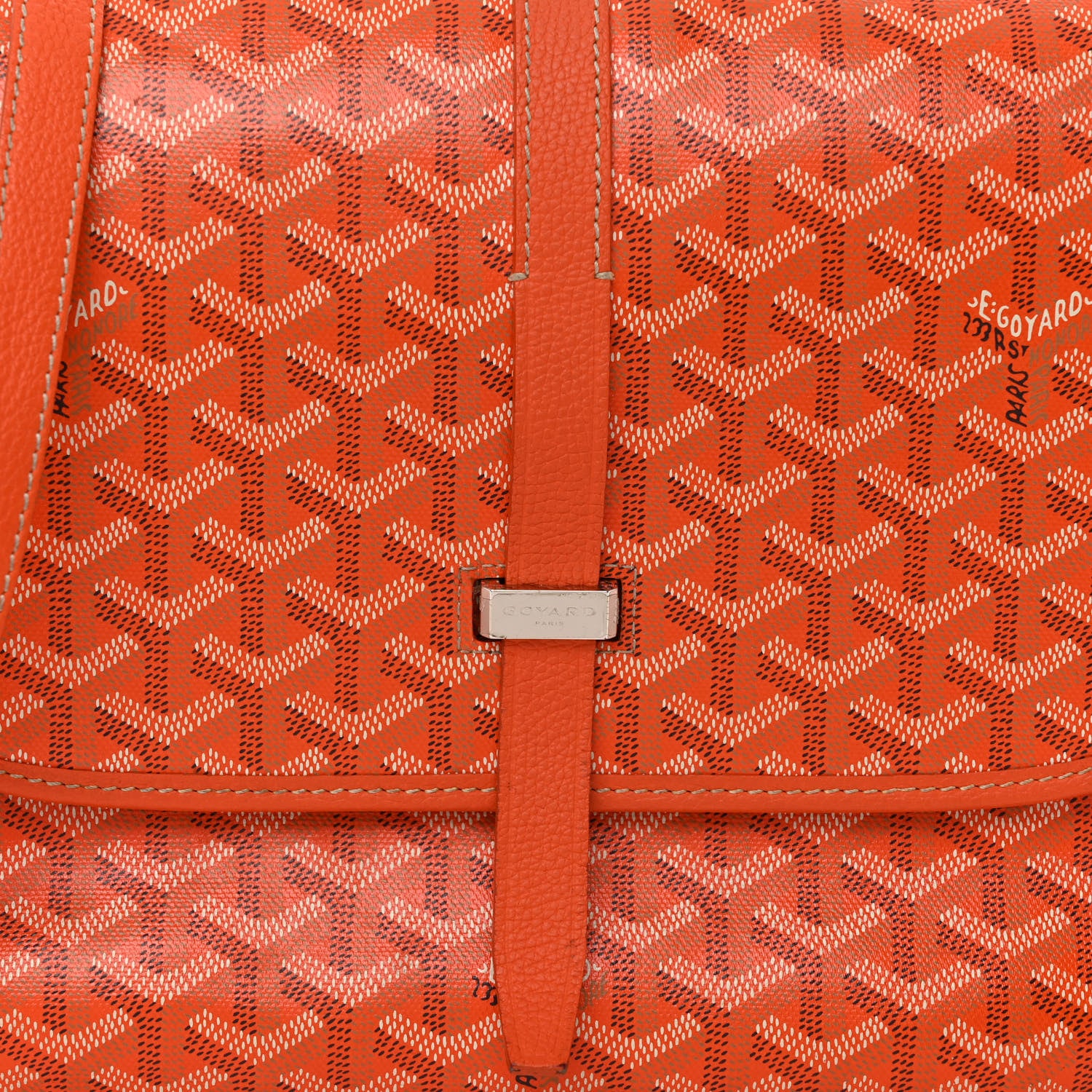 Goyard Goyardine Belvedere II MM Messenger Bag Orange 7 of 12
