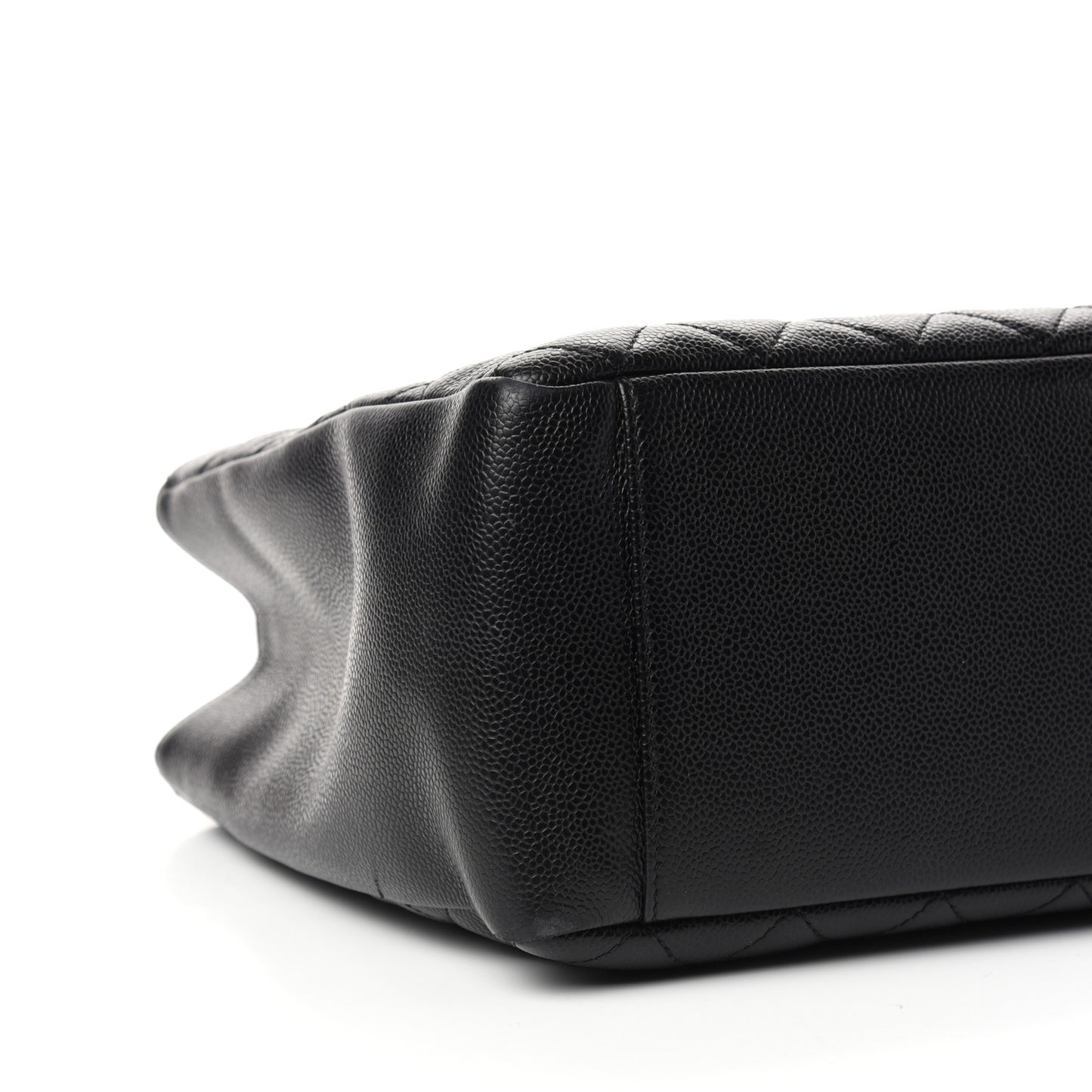 Caviar Quilted Grand Shopping Tote GST Black