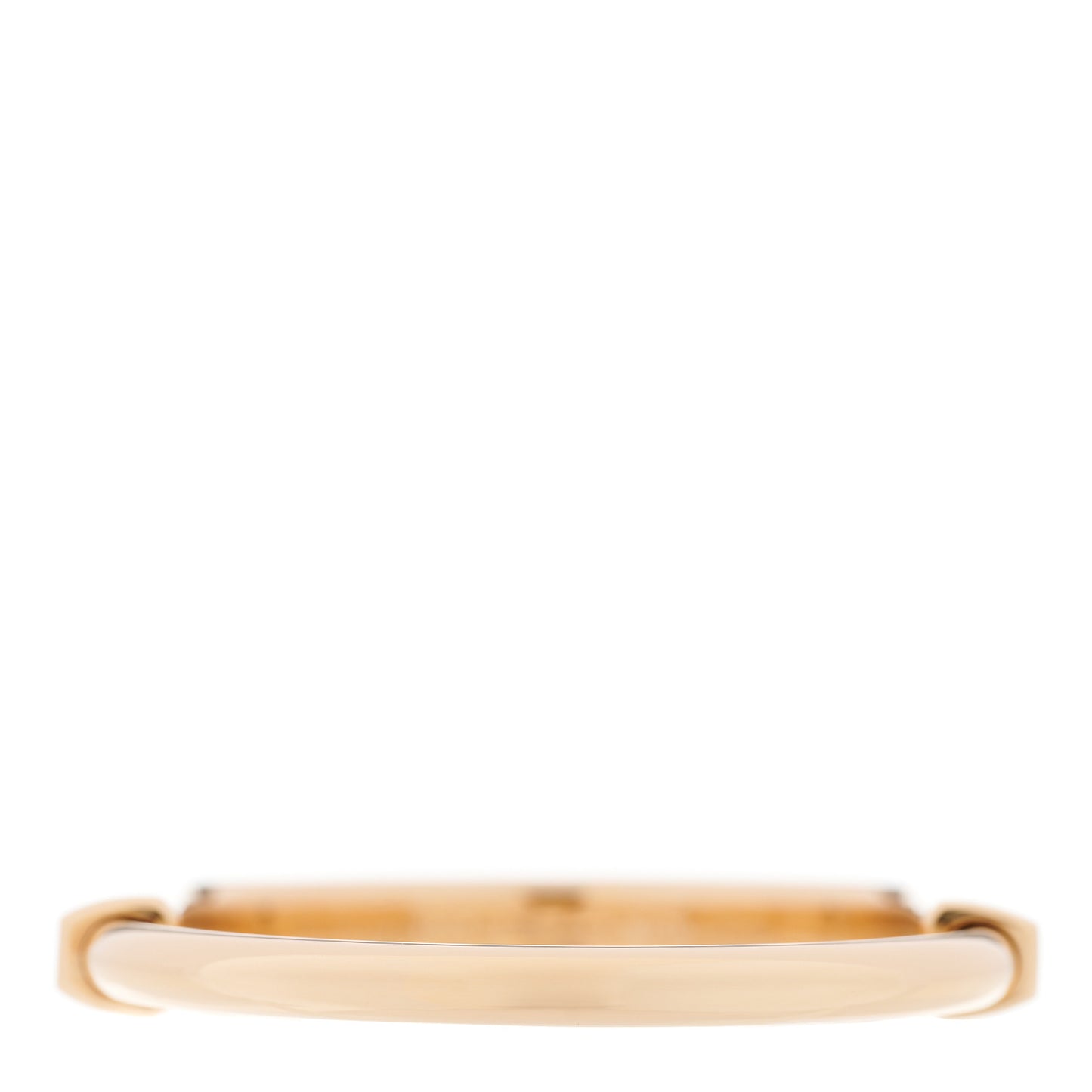 18K Rose Gold Diamond Tiffany Lock Bangle Bracelet