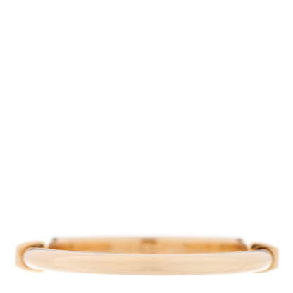 Tiffany 18K Rose Gold Diamond Tiffany Lock Bangle Bracelet 3 of 6