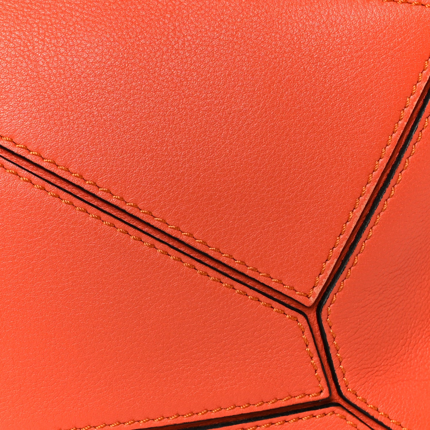 Loewe Calfskin Small Puzzle Bag Orange 9 of 11