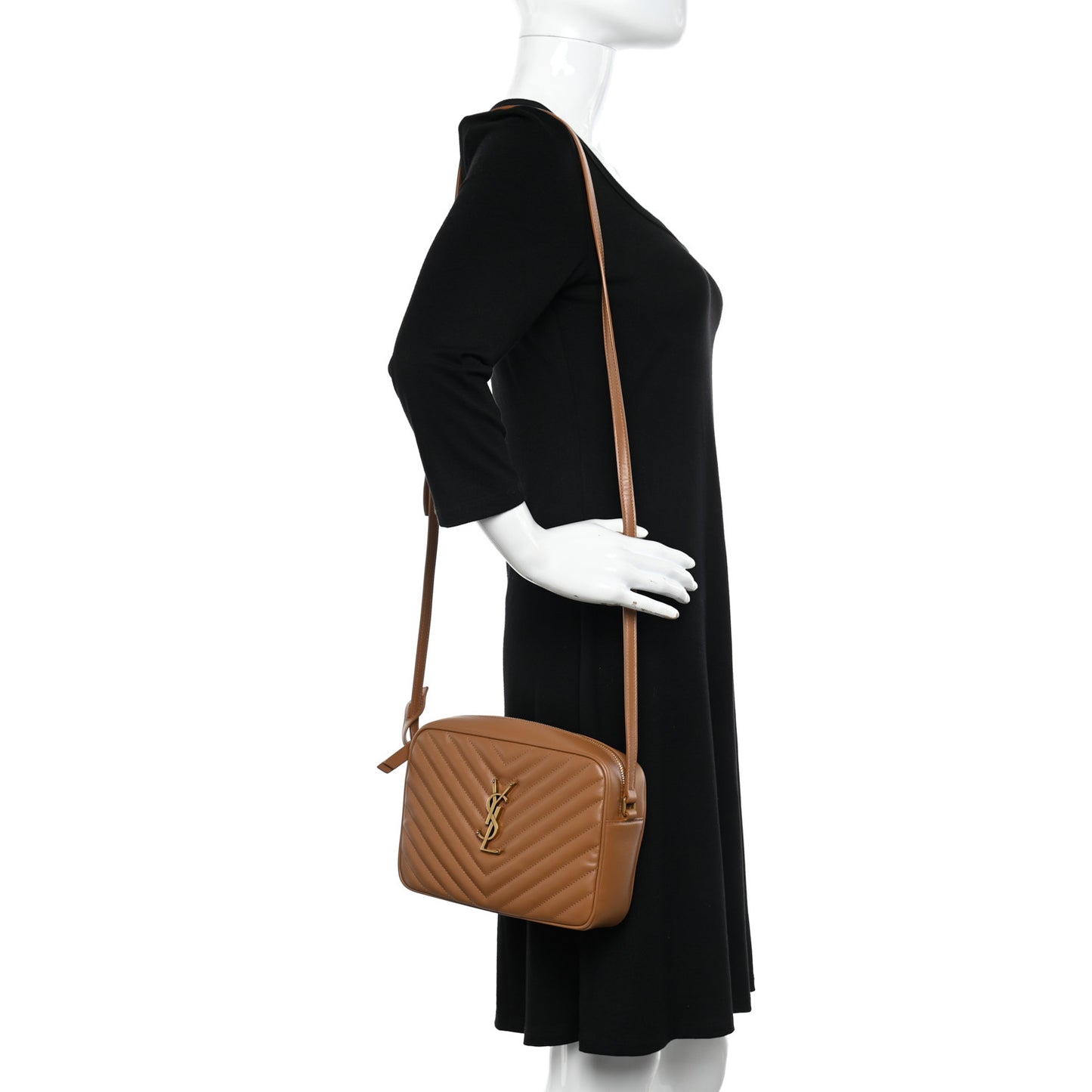 Calfskin Matelasse Monogram Lou Camera Bag Cinnamon