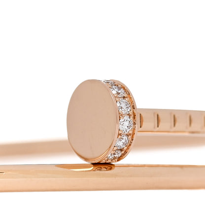 Cartier 18K Pink Gold Diamond Small Juste Un Clou Bracelet 16 3 of 5
