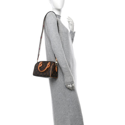 Louis Vuitton Monogram Speedy Bandouliere 20 Black 2 of 12