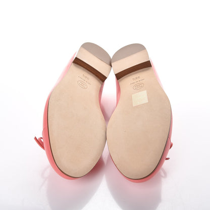 Chanel Goatskin Cap Toe CC Ballerina Flats 38.5 Pink 5 of 9