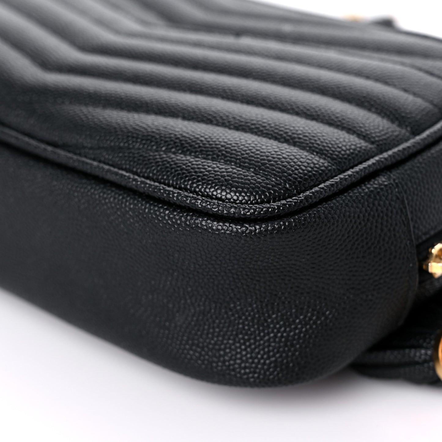 Grain De Poudre Matelasse Monogram Mini Lou Camera Bag Black
