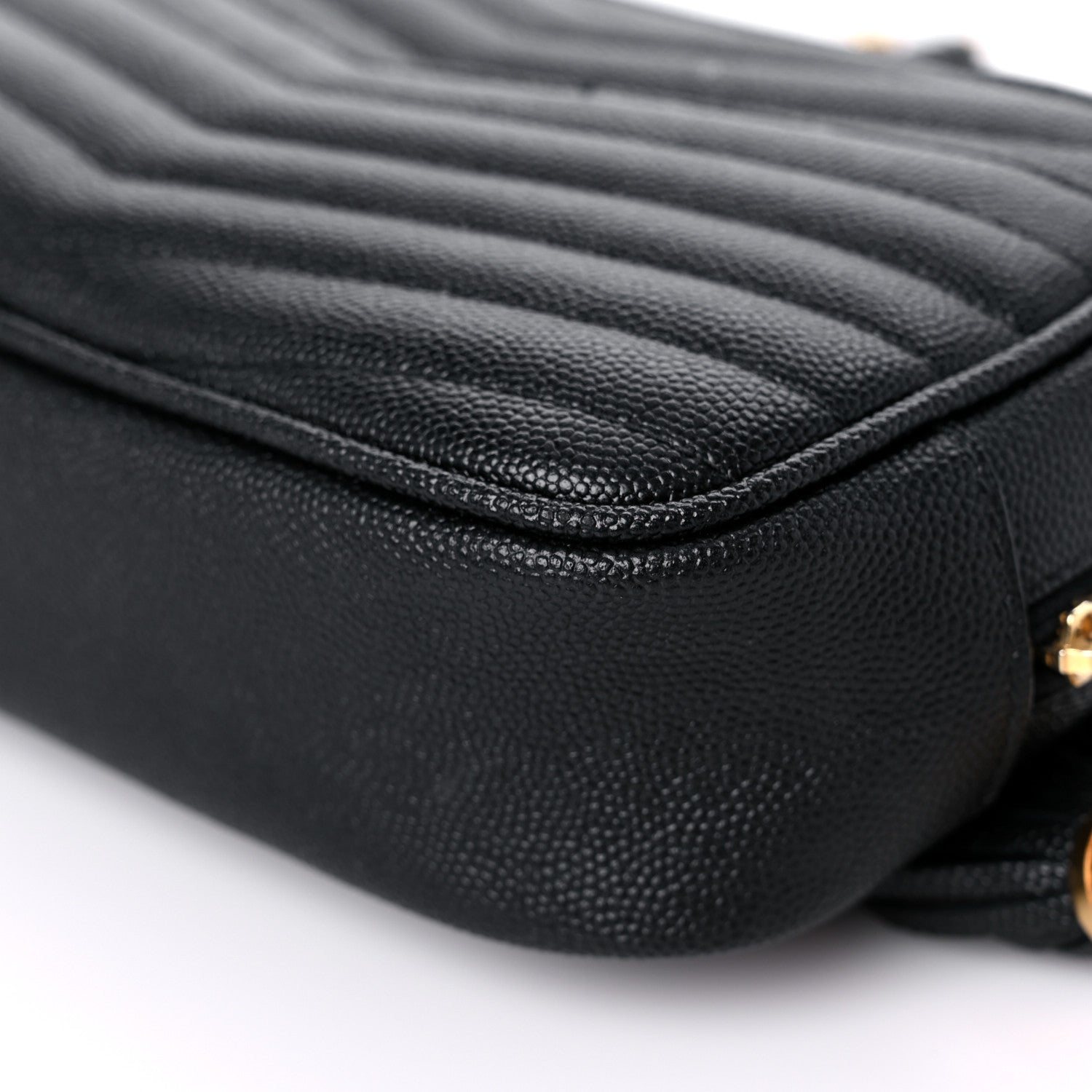 Saint Laurent Grain De Poudre Matelasse Monogram Mini Lou Camera Bag Black 10 of 18