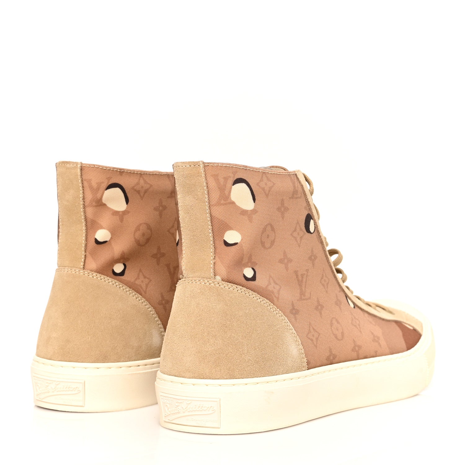 Louis Vuitton Canvas Mens High Top Sneakers 9 4 of 10